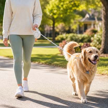 Retractable Dog Leash – Smooth & Safe Walking Experience