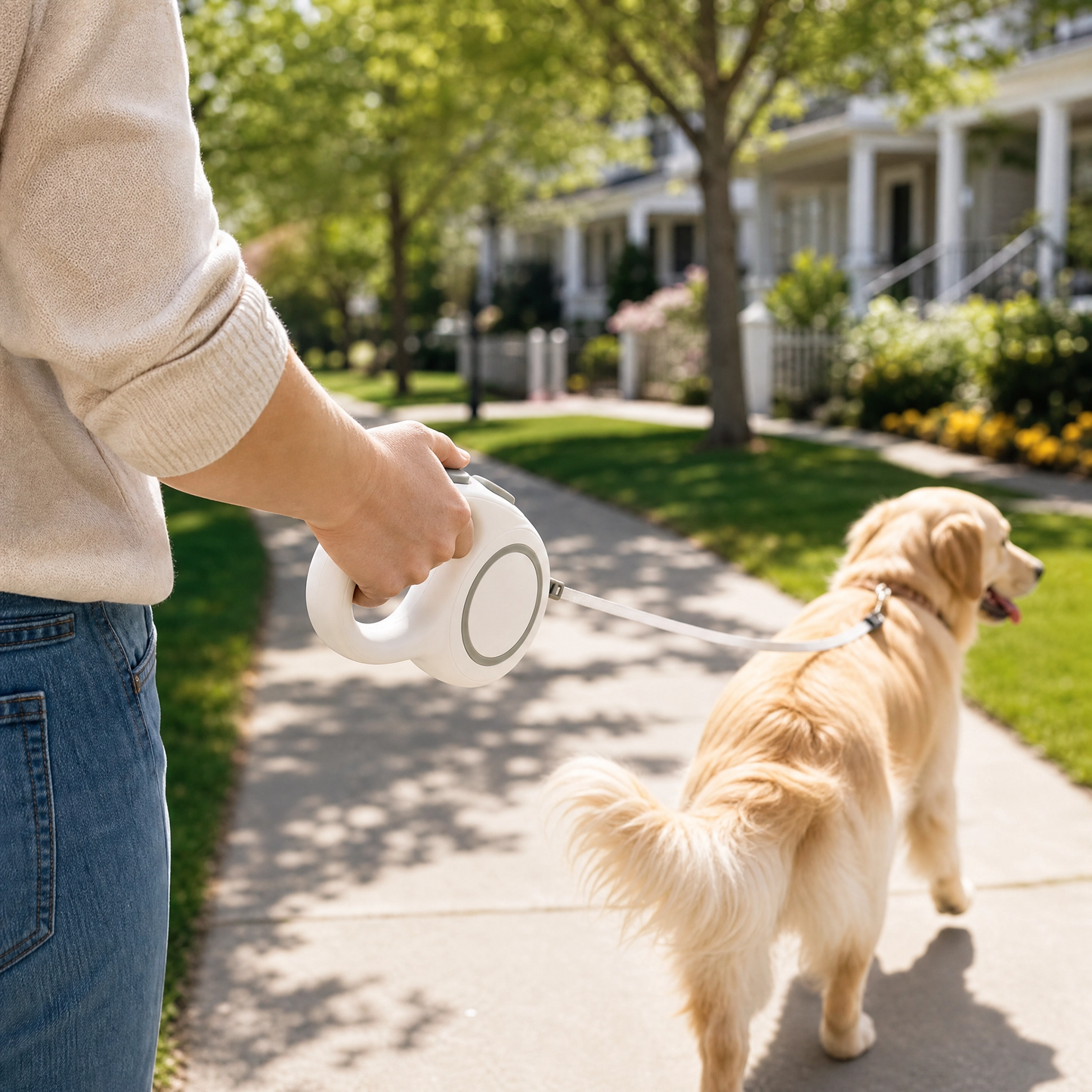 Retractable Dog Leash – Smooth & Safe Walking Experience