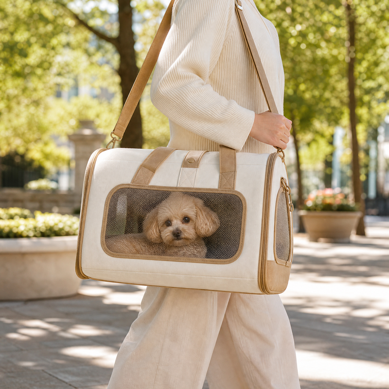 Stylish Pet Carrier Bag for Small Dogs & Cats