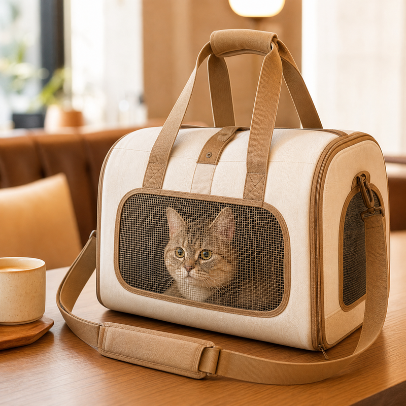 Stylish Pet Carrier Bag for Small Dogs & Cats