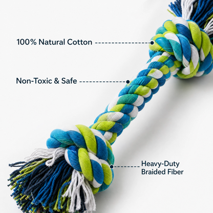 Colorful Cotton Rope Dog Toy