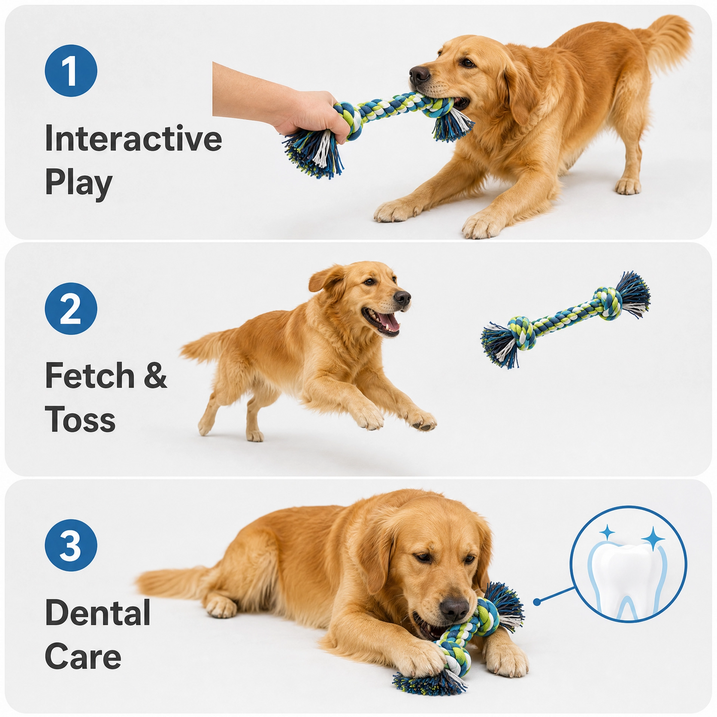Colorful Cotton Rope Dog Toy